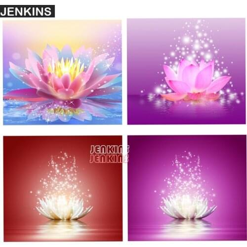 5d DIY Diamond Painting Lotus Flower Interior Paintings Home Wall Bedroom Decor Personalized Puzzles Gift Cross Stitch JENKINS