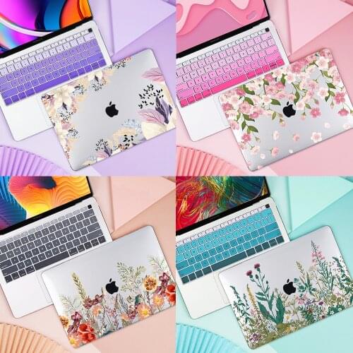 Floral Laptop Case for MacBook Pro 13 inch 2020 A2338 A2251 Plastic Hard Cover for Mac Air Pro Retina 11 12 13 15 16 A2337 A2179