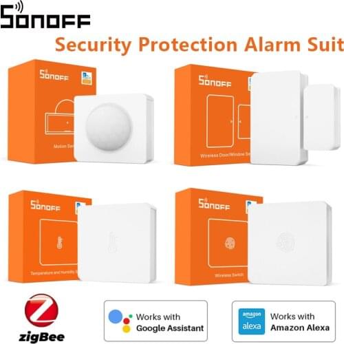 SONOFF Zigbee Suit Smart Home Security Protection Alarm Sensor For EWelink SONOFF ZBBridge Required Work With Alexa Google Home