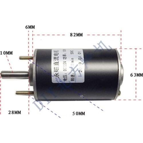220V150W DC motor small forward and reverse high speed double ball bearing motor spindle lathe bead machine