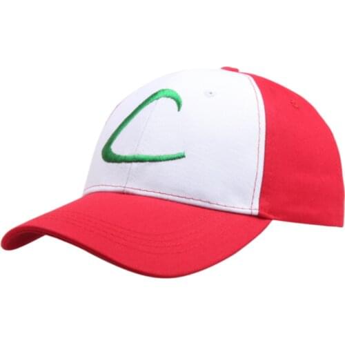 Anime Pokemon Cosplay hat mens and womens adjustable sun hat baseball cap
