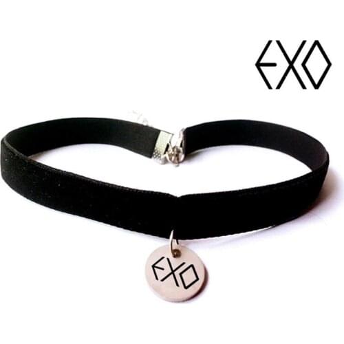 Kpop Fashion EXO MONSTA X SEVENTEEN GOT7 TWICE Titanium Steel Necklace Chain Accessories Pendant Necklace