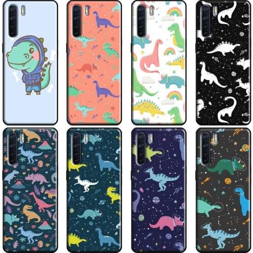 Cute Dinosaur Baby Fashion Soft For OPPO A52 A72 A83 A91 A5 A9 A53 A31 2020 F5 F7 Reno 4 Pro 2Z A5S A1K A15 Case