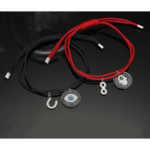 Fashion jewelry high quality swa, charm and simple couples Demon Eye Hamsa bracelet