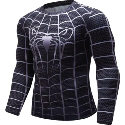 Custom Logo Men T-shirt Long Sleeve Compression Tee Gym T-shirt Fitness Sport Rashguard Men