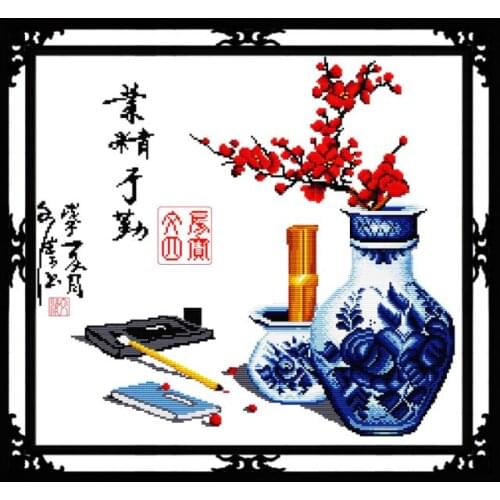 Four treasures of the study cross stitch kit 14ct 11ct count print canvas stitching embroidery kits