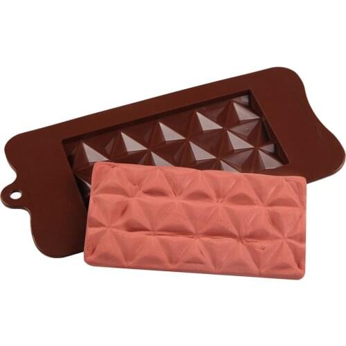 New Silicone Chocolate Mold Square shape 3D DIY Reusable Cake Tools Non-stick Jelly and Candy Kitchen Baking Accessories