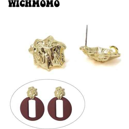 New 21*17mm 6pieces/bag High Quality Zinc Alloy Irregularity Earring Base Connectors Linkers for DIY Earring Jewelry Accessories