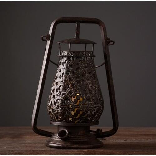 New chinese style vintage retro kerosene lamp creative oil light decorative aluminium-nickel kerosene burner of bar or cafe