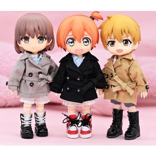 OB11 Baby trench coat GSC clay Ymy Molly Piccodo coat 1/12 BJD coat top doll clothes doll accessories
