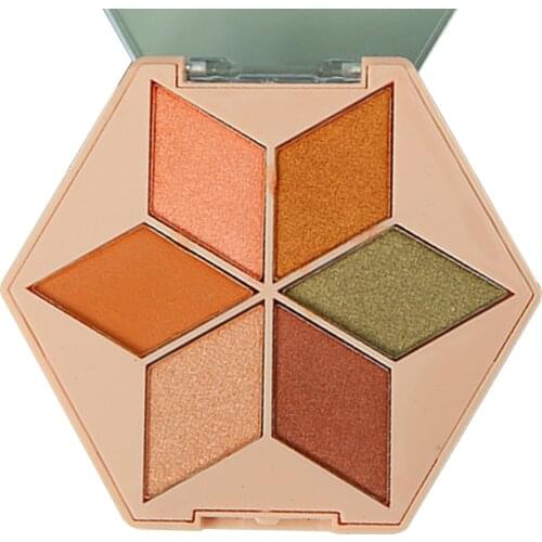 6 Color Eyeshadow Palette Matte Glitter Shimmer Eye Shadow Powder Matte Glitter Eyeshadow Palette Cosmetic Makeup Eyeshadow