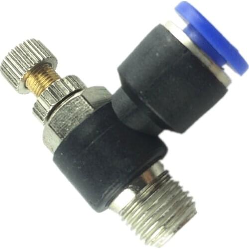 10PCS/LOT Free shipping Pneumatic fitting SL6-1 1/8"-6mm Throttle valve pressure reduce control regulating SL6-01 SL8-01 SL6-02