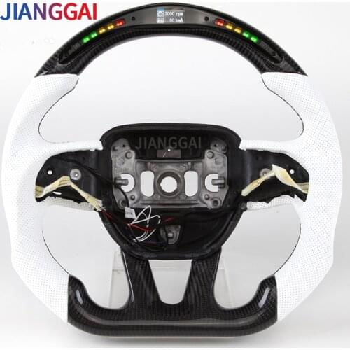 Fit For Dodge Challenger Steering Wheel Led Shift 7 Colors Racing Wheel 2015-2019 Model