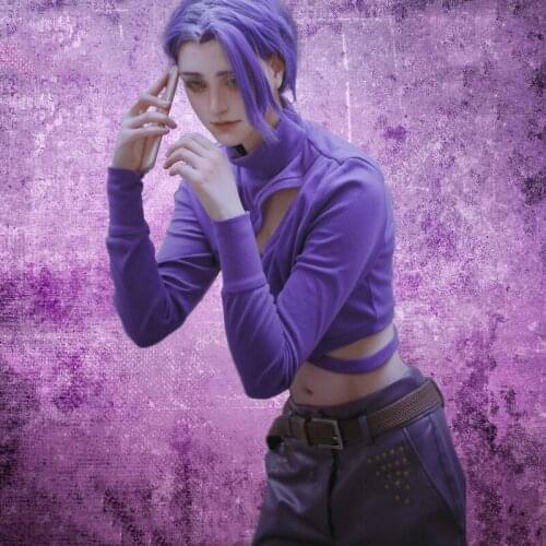 JoJos Bizarre Adventure: Golden Wind Diavolo Cosplay Costume Suit Halloween Carnival Costumes Full Set Fancy Party Dress Adult