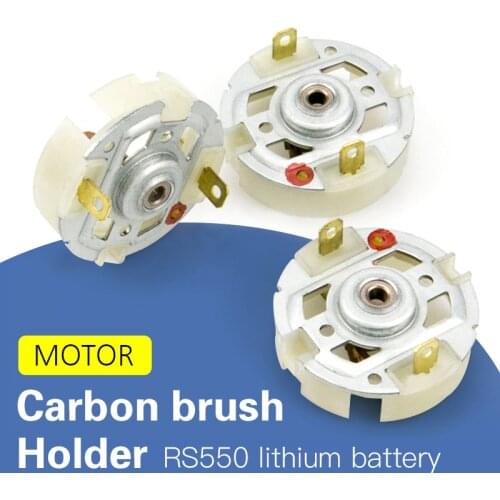 2-6 pcs Rs550 Motor Motor With Copper Brush Charging Drill Electric Screwdriver Brush Holder