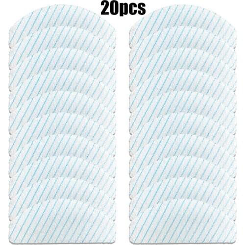 20PCS Microfiber Mop Cloth For Ecovacs Deebot Ozmo T8 T8 AIVI T9 T9 AIVI Vacuum Cleaner Mop Rags Spare Parts Washable Mop Pads