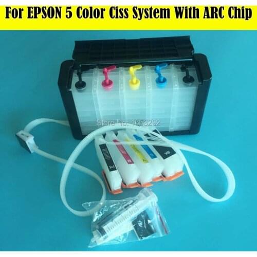 1 Set High Quality Ciss System For Epson T2621/T2631 CISS For Epson XP-600/XP-700/XP-800 XP-610/XP-710/ XP-615 Printer
