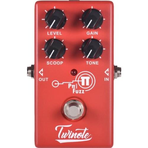 Twinote Guitar Effects Pedal FUZZ Analog Modern Fuzz Guitarra Mini Pedal Full Metal Shell with True Bypass Guitar Accessories