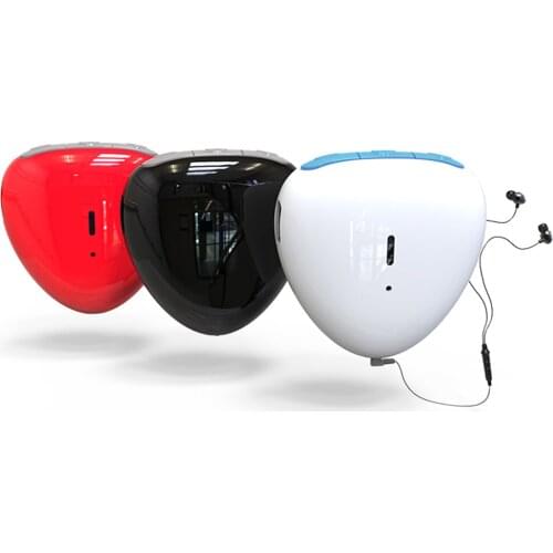 Heart-shaped Bluetooth 4.2 handsfree Audio Receiver Portable Wireless music Adapter for Wired earphone with clip remote Shutter