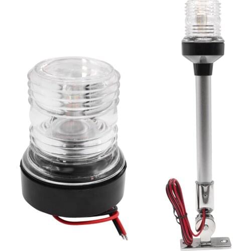 Waterproof Marine Boat Sailing Light Lamp 12inch Yacht Stern Fold Down Anchor Light LED Navigation Lights 12-24V