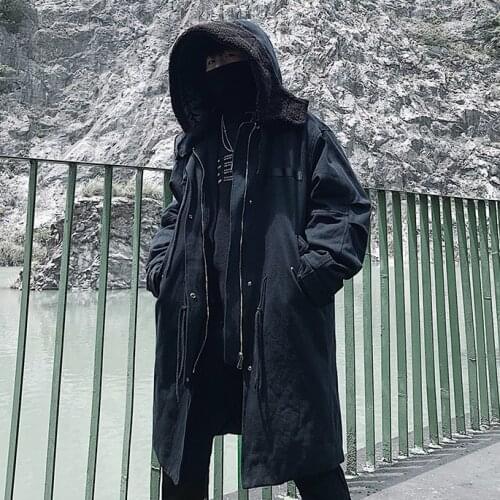 Winter Mens Warm Military Casual Long Parka Coat Hooded Thick Warm Loose N29