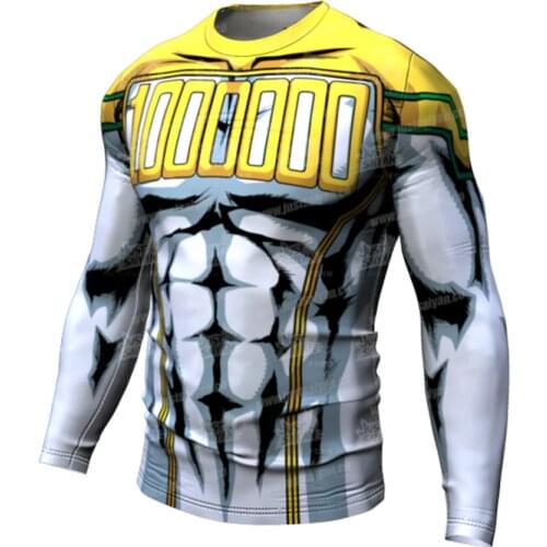 2021 Men Compression Running T Shirt Fitness Tight Long Sleeve Sport tshirt Training Jogging Shirts Gym Sportswear Quick Dry