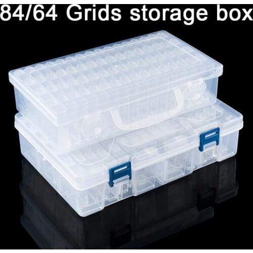 84/64pcs Bottles Diamond Painting Tools Accessories Storage Box Beads Container Diamond Embroidery Stone Mosaic Convenience Box