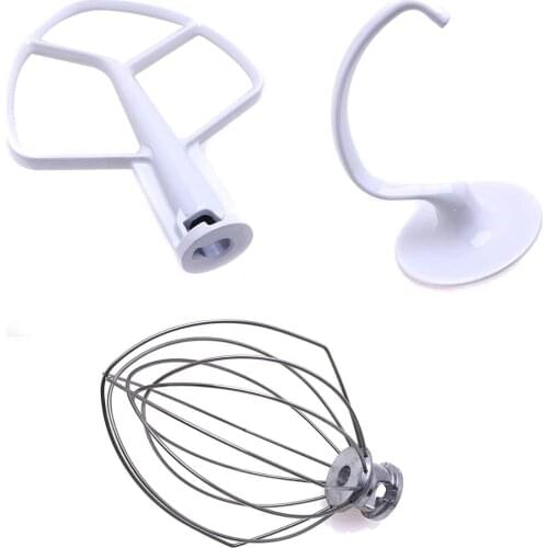 Beater K5AB & Whisk K5AWW & Hook K5ADH For Ki Whisk K5AWW Hook K5ADH For Kitchenaid Mixer 5QT Bowl Lift Tools