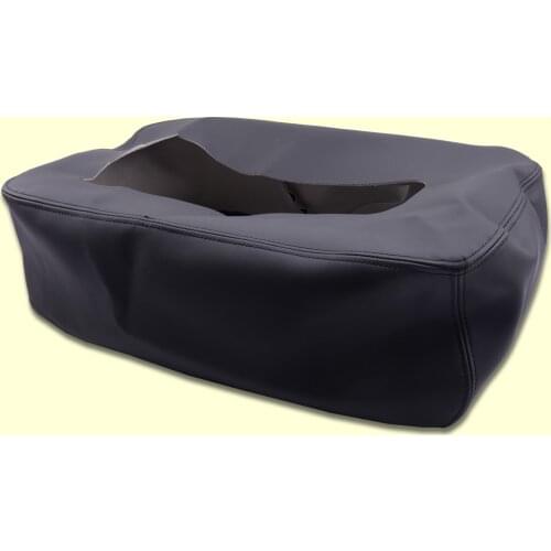 Black Thread Microfiber Leather Console Lid Seat Armrest Top Cover fit for Silverado Suburban Tahoe Sierra 2007 2008 2009-2013