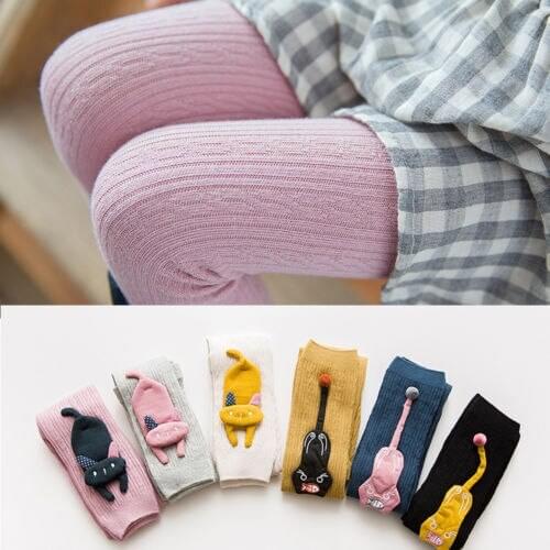 Baby Girls Kids Solid Warm Cotton Tights Stockings Pantyhose Pants Worthy