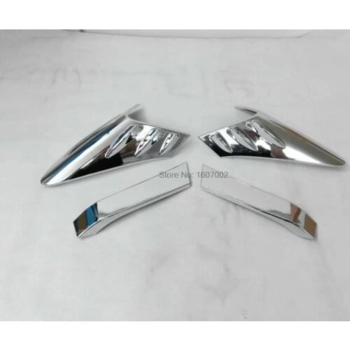 For Toyota C-HR CHR 2016 2017 ABS Chrome Rear Tail Light Lamp Lid Cover Trim Car Styling 4pcs