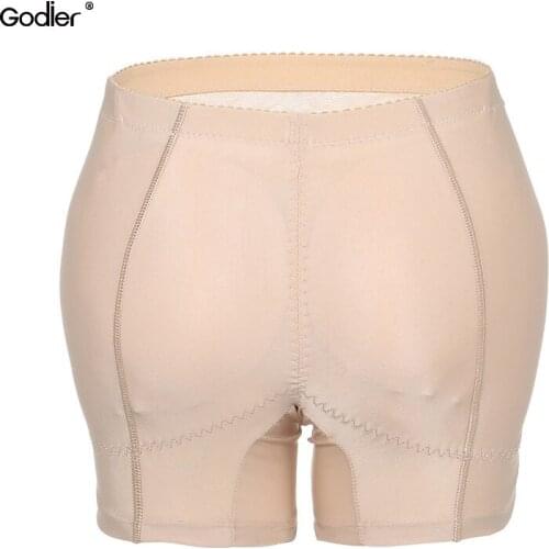 Godier Hot Shaper Pants Sexy Boyshort Panties Woman Fake Ass Push Up Padded Panties Buttock Shaper Butt Lifter Hip Enhancer