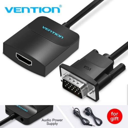 Vention VGA to HDMI Converter Adapter Cable 1080P Analog to Digital Video Audio Converter for PC Laptop to HDTV Projector Tv Box