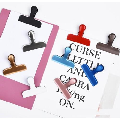 1Pc Vintage Binder Clip Metal Planner Clips Clamp Office Supplies Stationery