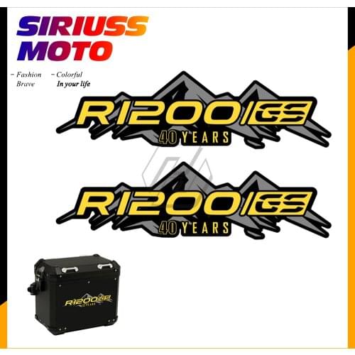Motorcycle Sticker Case for BMW Motorrad Aluminum Box R1200GS R1250GS ADV 40 Year Decals