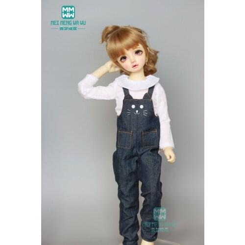 Clothes for doll fits 1/4 43cm BJD doll clothes Fashion White shirt, t-shirt, jeans