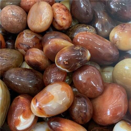 1000g wholesale natural red agate polished gemstone reiki healing crystals irregular tumbled palm stone for home decoration