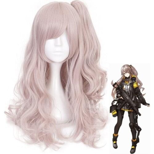 Girly Front/Jump Ticket Front Long Curly Fringe Cosplay Anime Wig