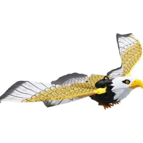 Creative Bird Repellent Hanging Eagle Scarer Drive Bird Kite 2 AA Batteries Bird Repellent For Garden Scarecrow Yard Repeller