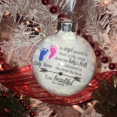 Easter Feather ball Angel In Memorial Ornament Hanging Sign Commemorative Decorations 2021 Kids Love Gift