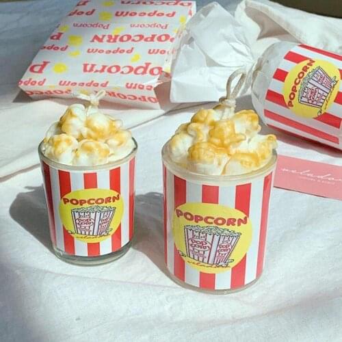 Silicone Candle Mold Popcorn Creative Design Scented Candle Cup Diy Decoration American Popcorn Handmade Baking Gadgets