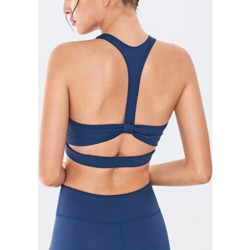 Sports Top Vest Beauty Back Sport Bra Top Shock-Proof Gathering High-Intensity Sport Yoga Underwear Sexy V-neck Fitness Bra