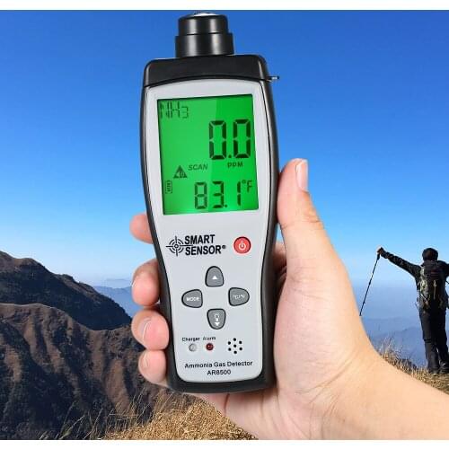 SMART SENSOR Ammonia Detector Ammonia Gas Meter Digital Portable Automotive Ammonia Gas Tester Monitor NH3 Detector