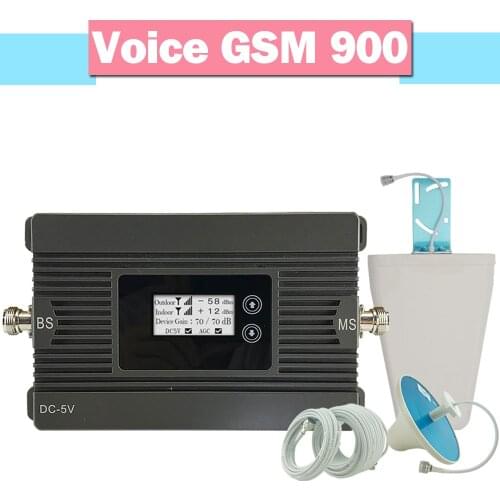 GSM Signal Booster GSM 900 MHz Signal Repeater Cell Phone Improve 2G Communications 2G Cellular Amplifier Band 8 Call Voice 80dB