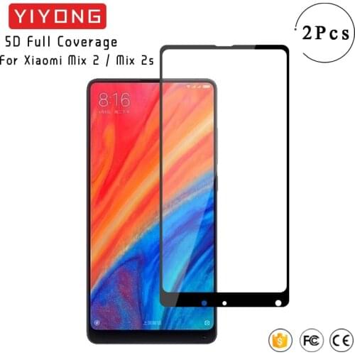 YIYONG 5D Full Cover Glass Xiaomi Mi Mix 2 S 3 Tempered Glass Xiaomi Mi Mix 2S 3 Screen Protector Film For Xiaomi Mix 2S 2 Glass