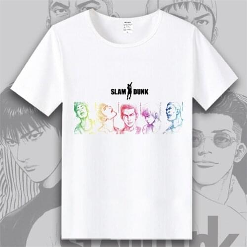 SHOHOKU Sakuragi Hanamichi Print Cosplay T Shirt Kaede Rukawa Hisashi Mitsui Summer T-Shirt Women/Men tshirt Anime Top Tee