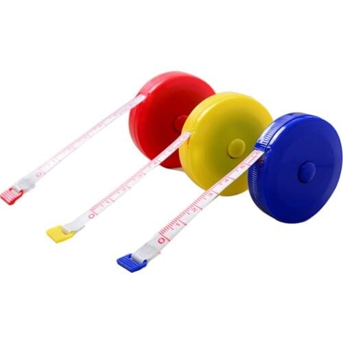 1.5m Measuring Ruler Sewing Tailor Tape Measure Retractable Mini Soft Flat Ruler Centimeter Meter Sewing Measuring Tape Ruler