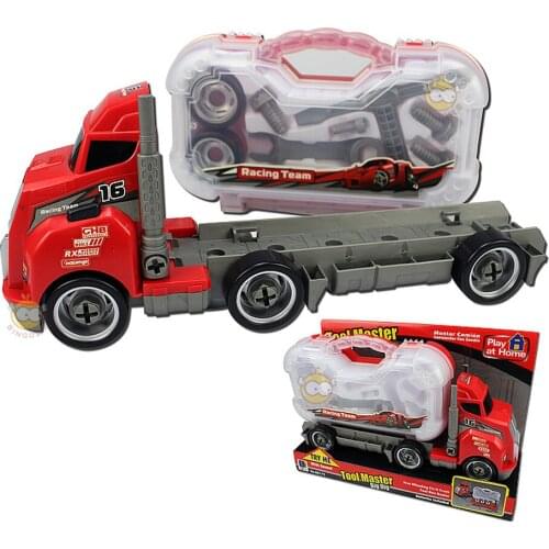 3D assembly truck toy model building children educational DIY tinker toys