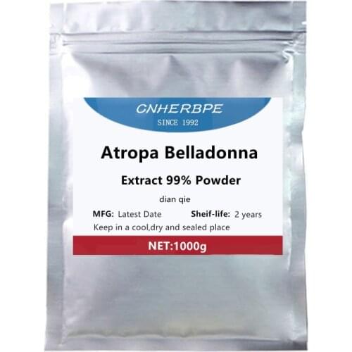 50-1000g High Quality New Products Atropa Belladonna Extract 99% Powder,Dian Qie,Belladonin,Hyoscyamine,Free Shipping