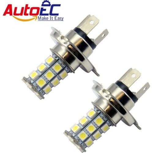 AutoEC 100 X H7 18 SMD 5050 White LED Auto Headlight Front Fog Led DRL Daytime Running light Driving Light 12V White # LJ10